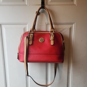 Giani Bernini Saffiano Dome Red Satchel